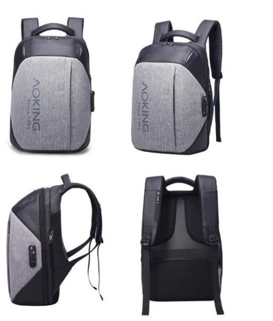 תיק גב חכם למחשב נייד עם חיבור טעינה מובנה