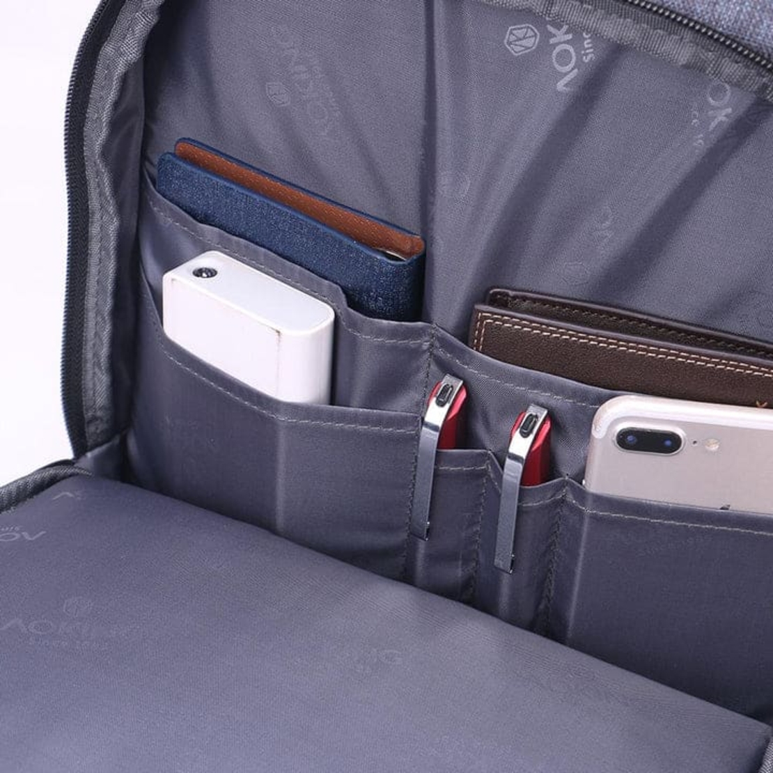 תיק גב Aoking למחשב נייד - תיק גב אורטופדי ועמיד