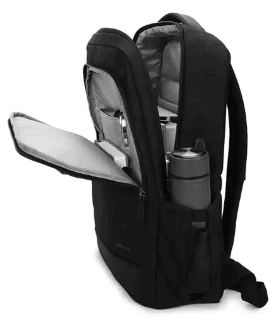 תיק גב עסקי שחור למחשב נייד עד 15.6 אינץ'