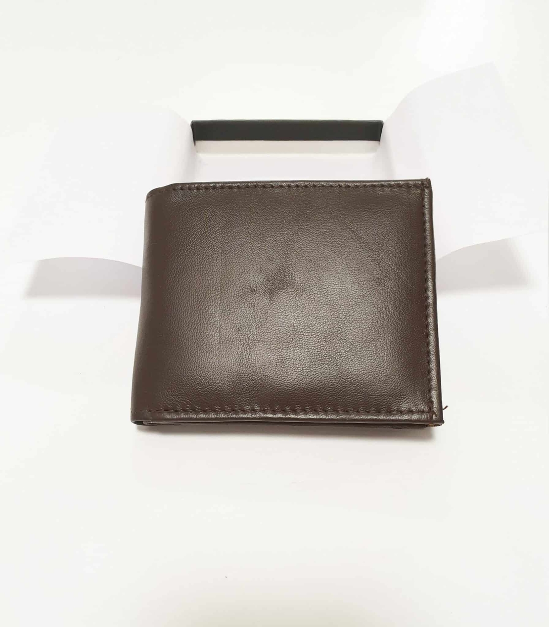 ארנק עור לגבר – צבע חום