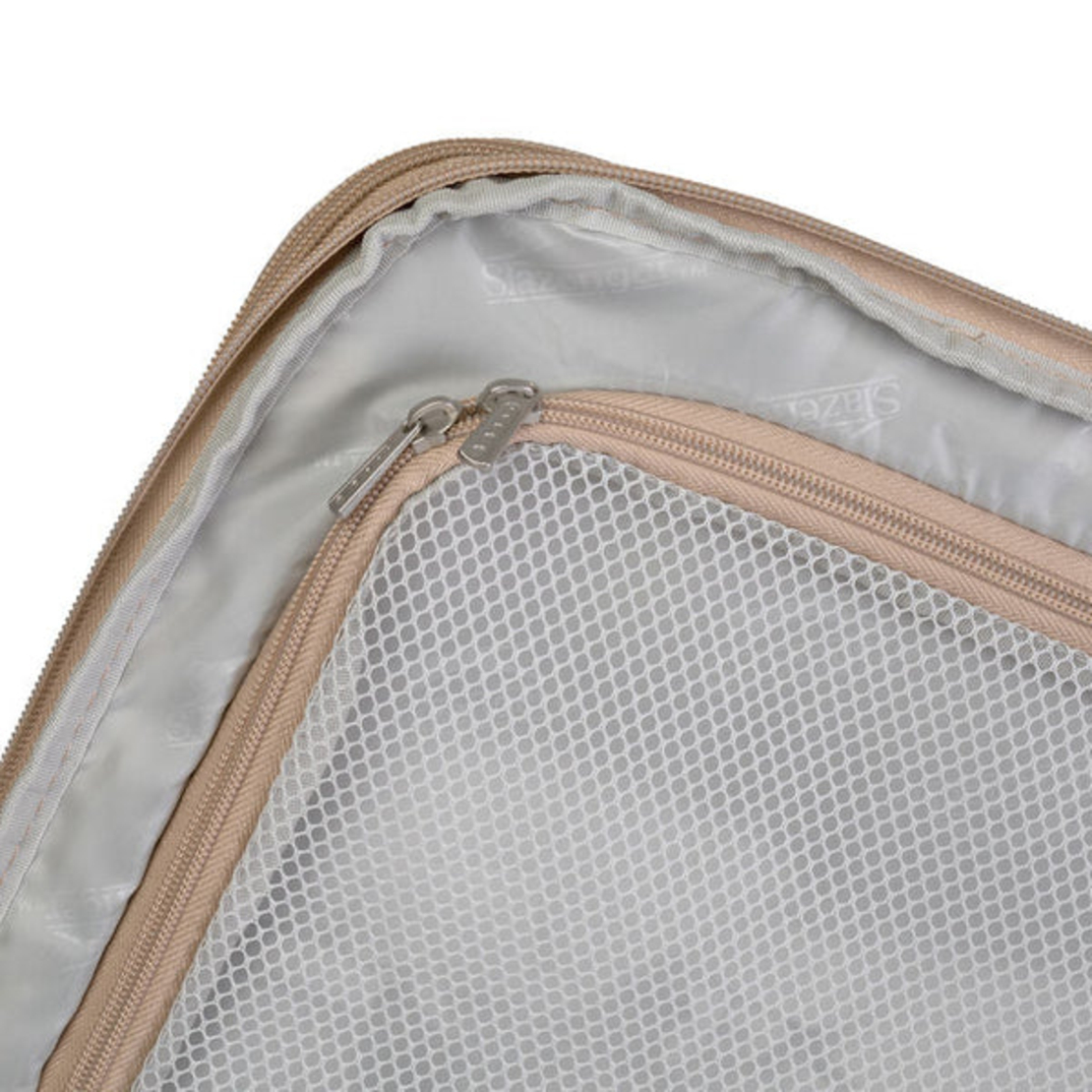 סט 3 מזוודות קלות משקל מבית מותג היוקרה Slazenger דגם C-Lite בז'