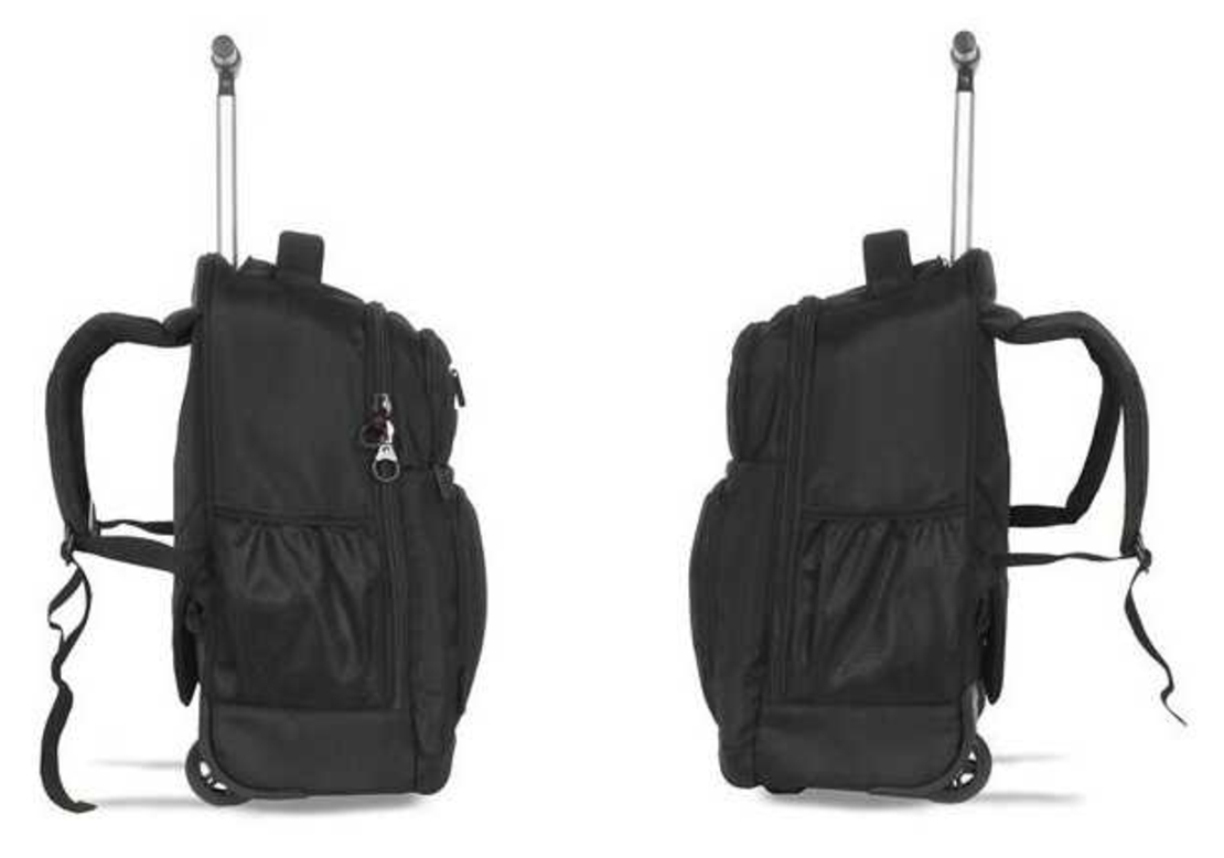 תיק גב על גלגלים Swissbrand – גלגלים רצועות גב מרופדות