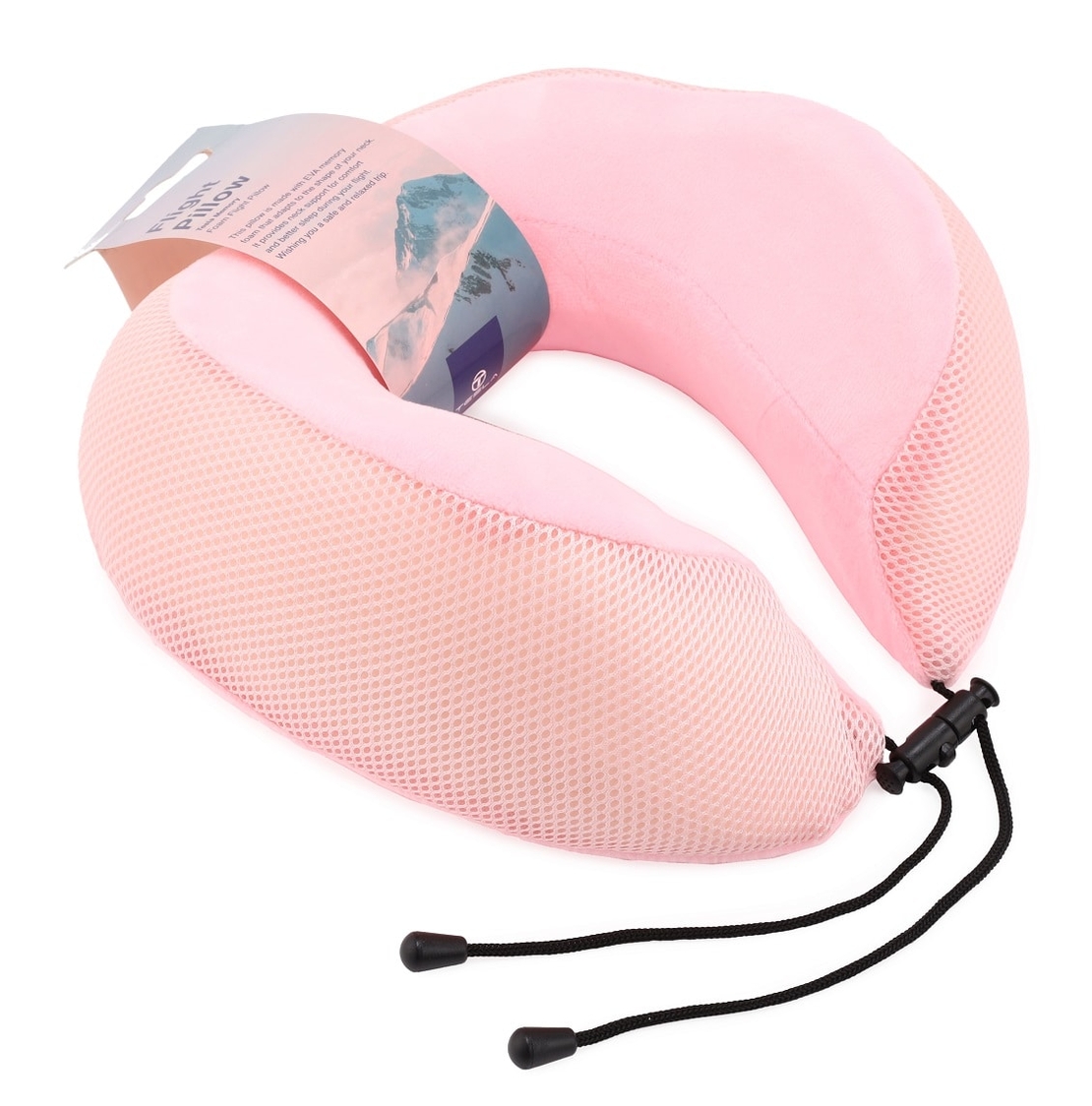 כרית טיסה איכותית צבע ורוד