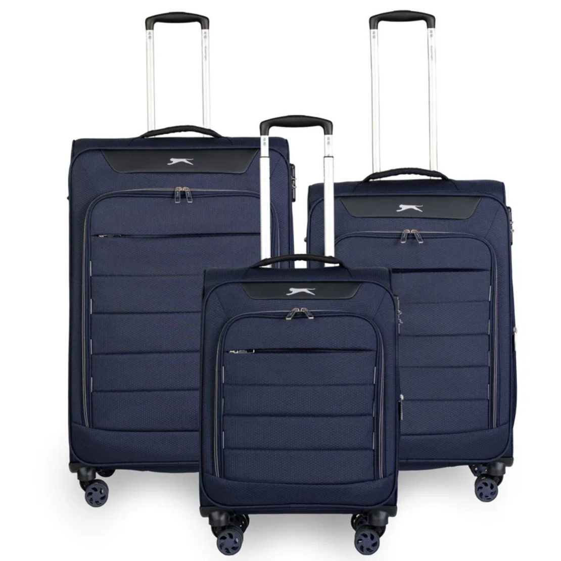 סט 3 מזוודות קלות משקל מבית מותג היוקרה Slazenger דגם C-Lite כחול