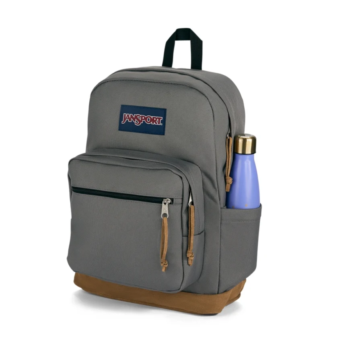 תיק גב ג'נספורט JanSport דגם Right Pack - אפור כהה משולב עור
