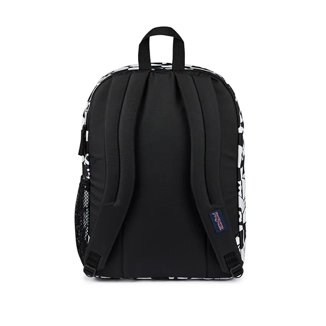 תיק גב ג'נספורט JanSport דגם Big Student - הדפס משבצות שחור לבן מעוות
