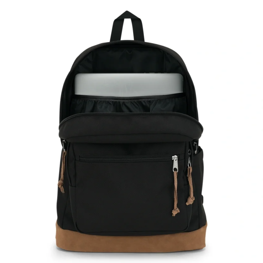 תיק גב ג'נספורט JanSport דגם Right Pack - שחור קלאסי משולב עור