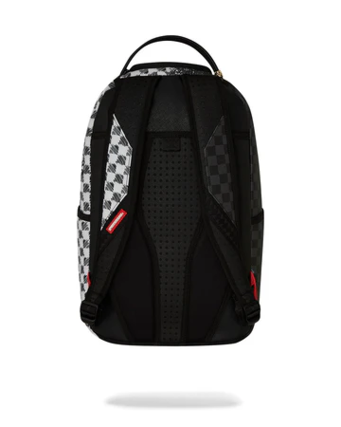GREY CHECK SCRIBBLE SPLIT DLX BACKPACK