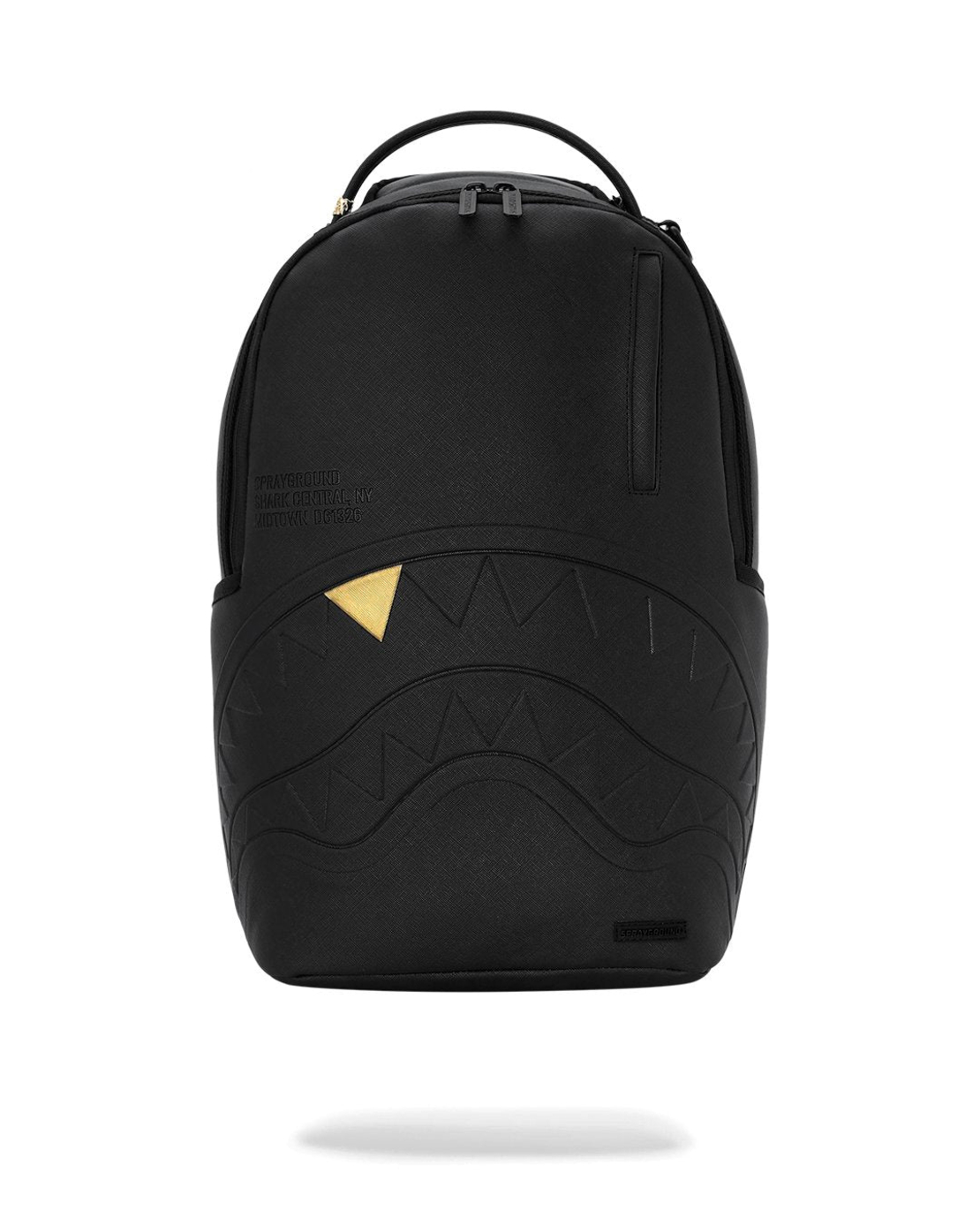 BLACKED OUT EMBOSSED GOLD TOOTH BACKPACK