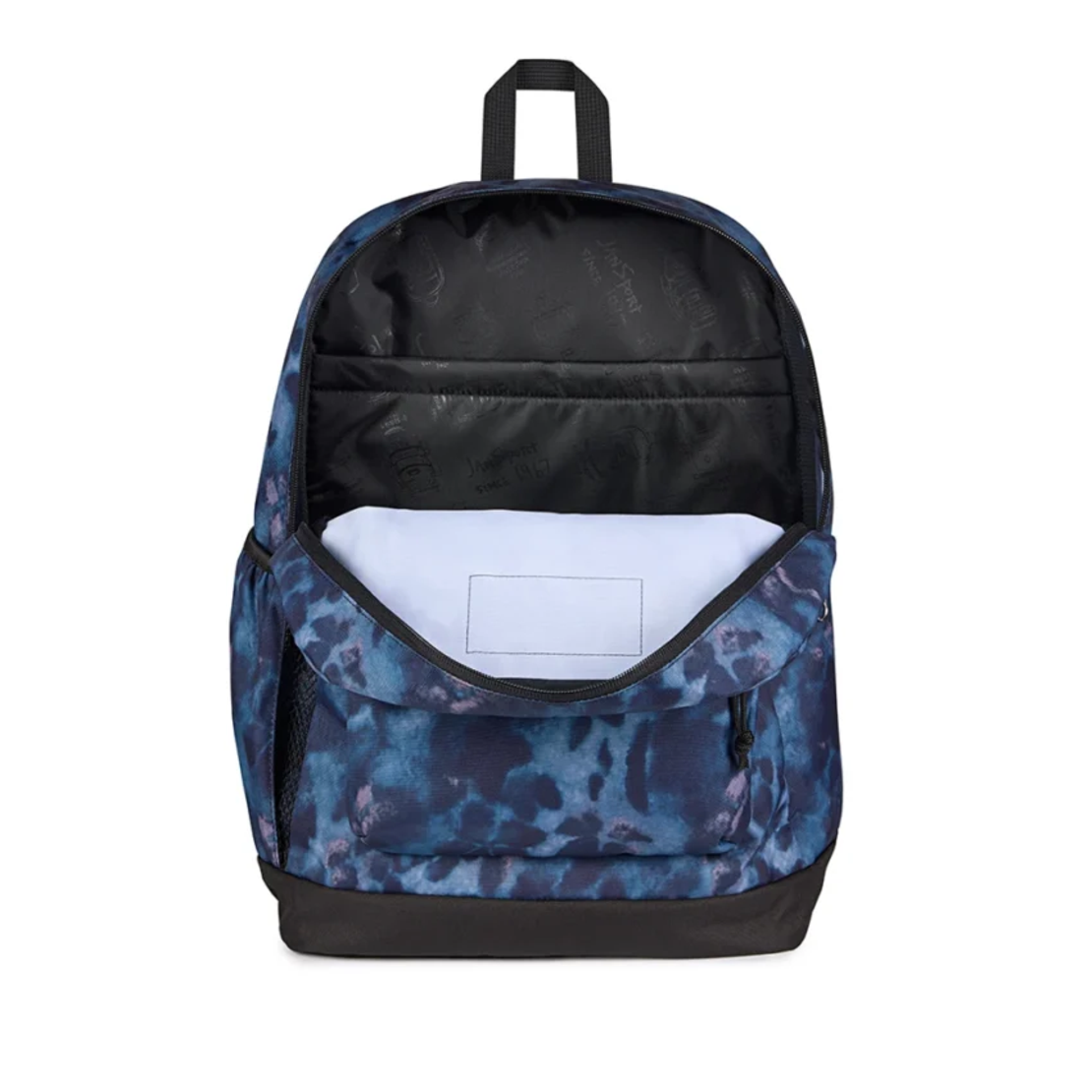 תיק גב ג'נספורט JanSport דגם Cross Town Plus - שחור פרחוני מעושן