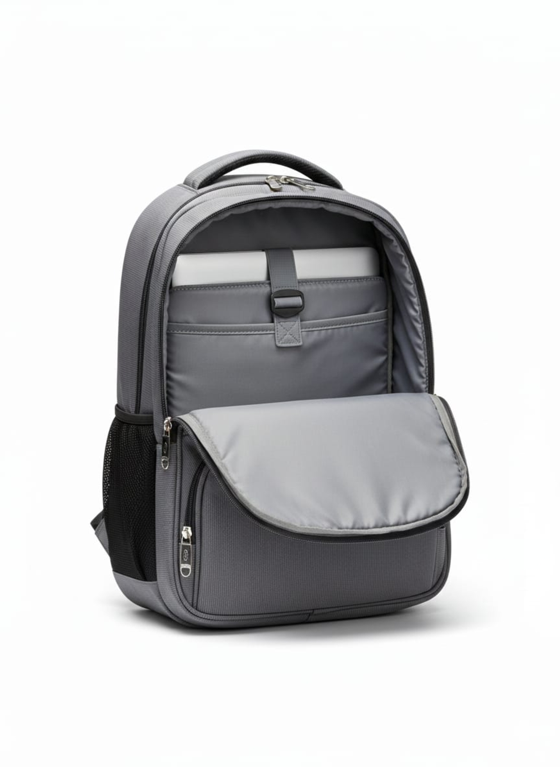 תיק גב אורטופדי Titanium אפור נוח, עמיד ומעוצב