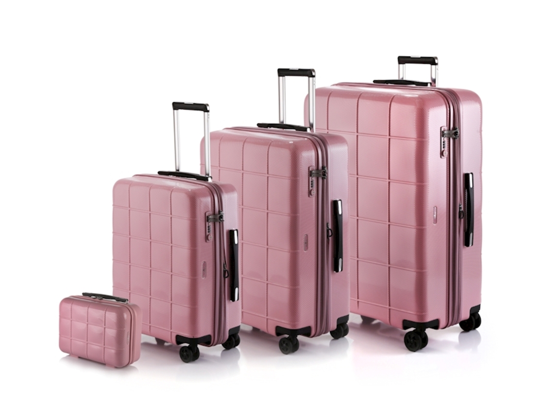 מזוודה קשיחה דגם Echolac Square Plus – גודל 28″ במבחר צבעים