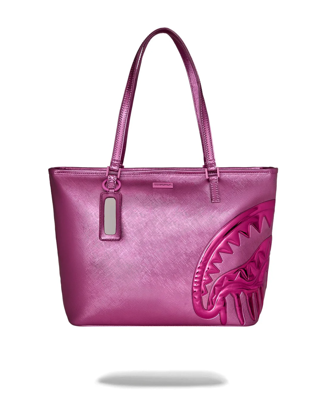 METALLIC PINK METALLIC DRIP TOTE