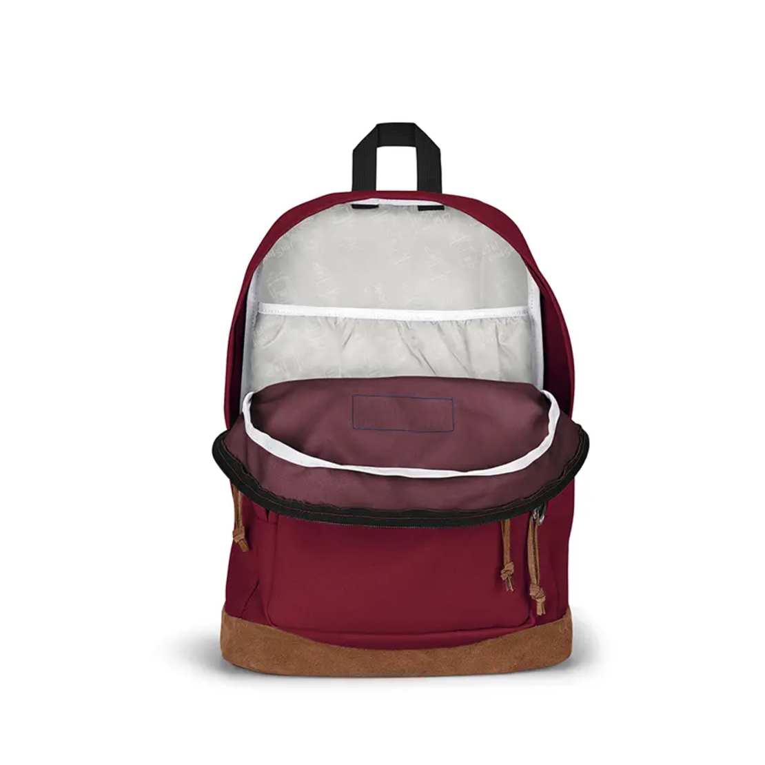 תיק גב ג'נספורט JanSport דגם Right Pack - אדום בורדו משולב עור