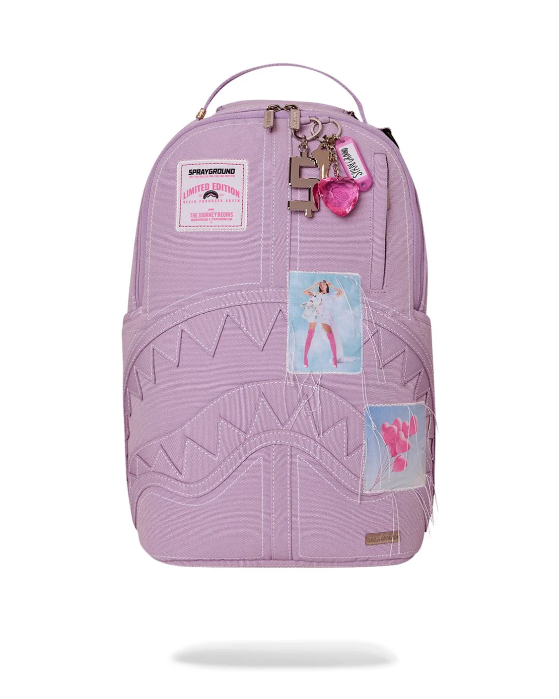 PURPLE CANVAS STITCH BACKPACK