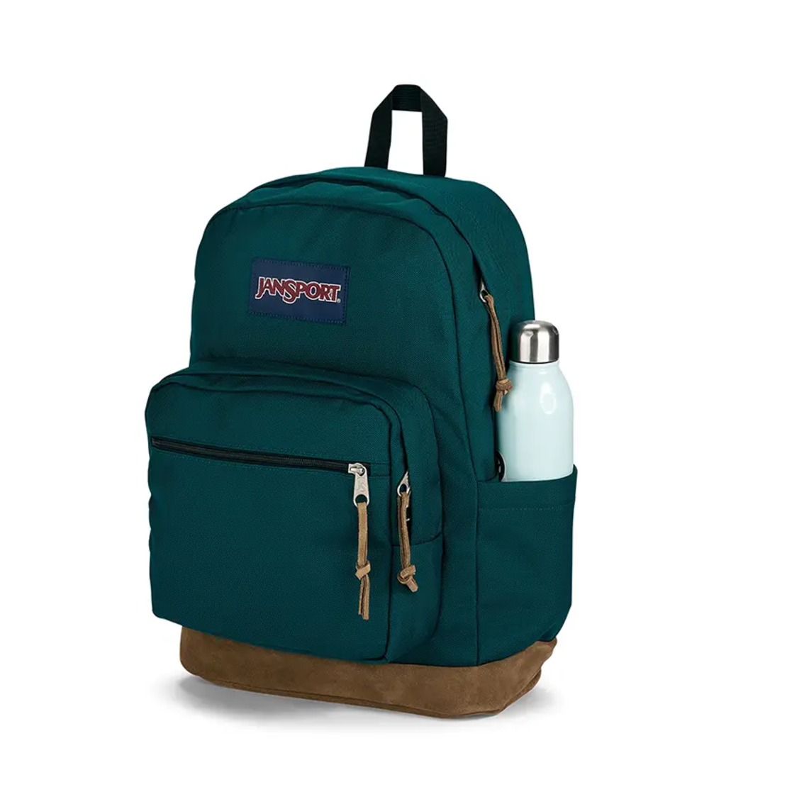 תיק גב ג'נספורט JanSport דגם Right Pack - ירוק משולב עור