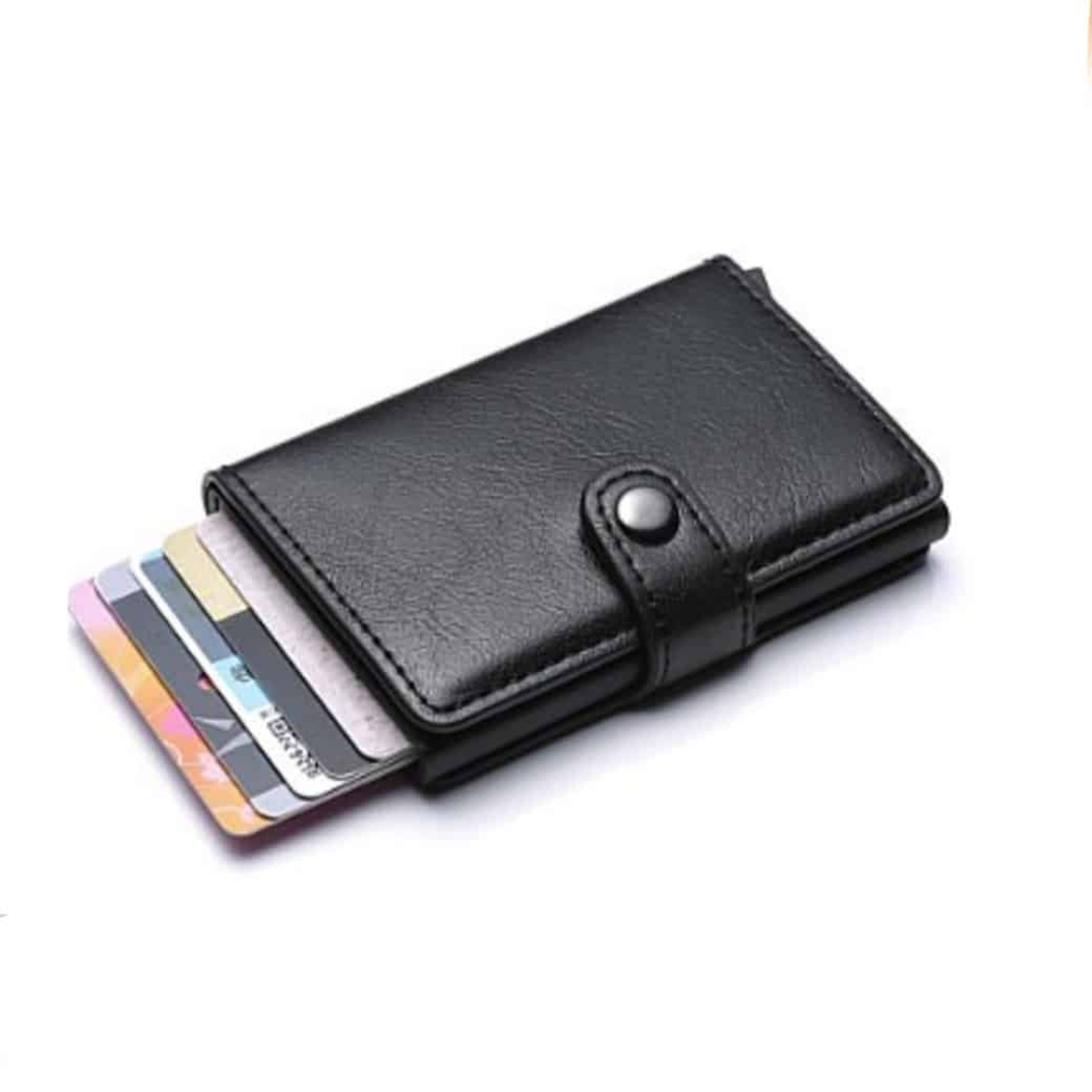 ארנק מתכת חום להחזקת כרטיסי אשראי