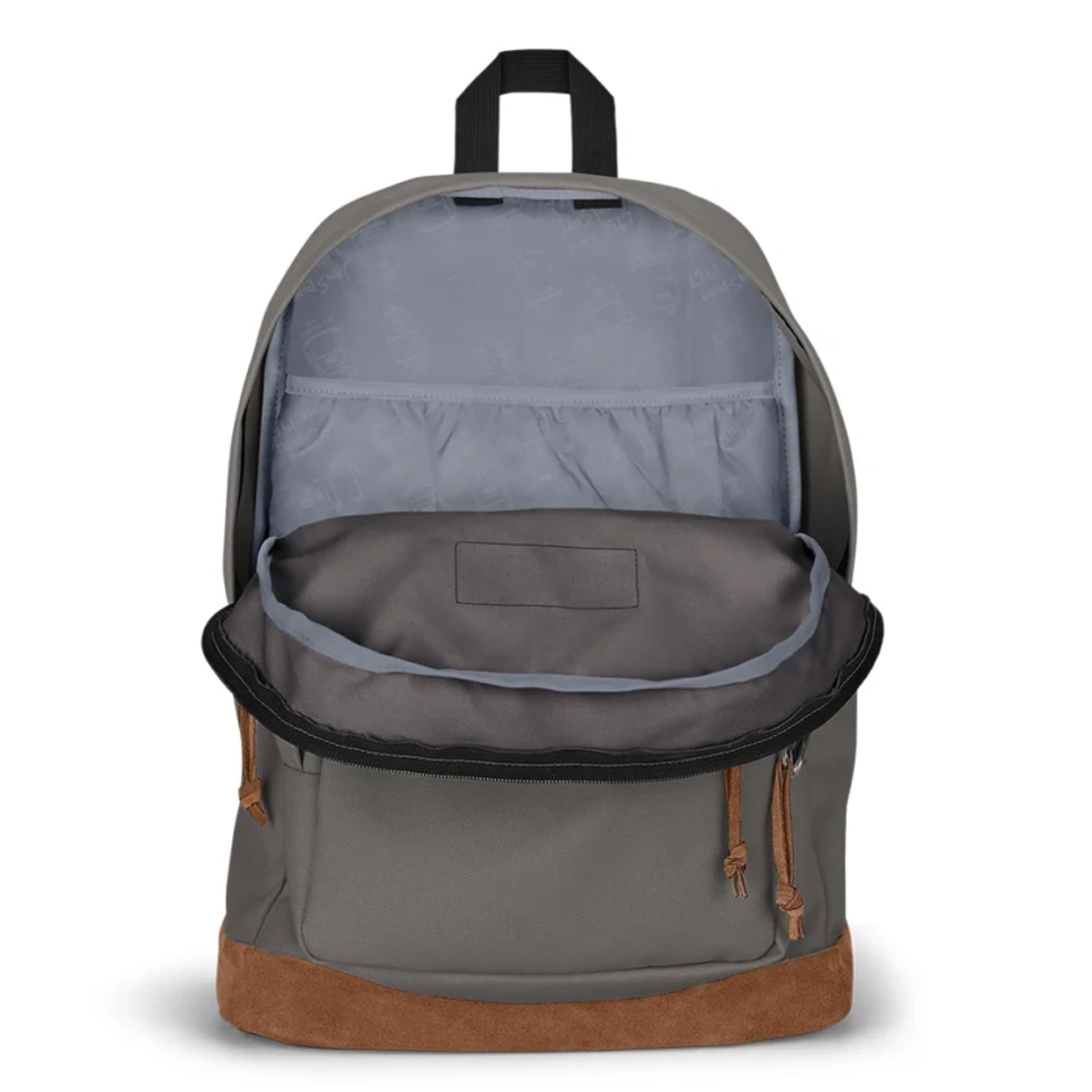 תיק גב ג'נספורט JanSport דגם Right Pack - אפור כהה משולב עור