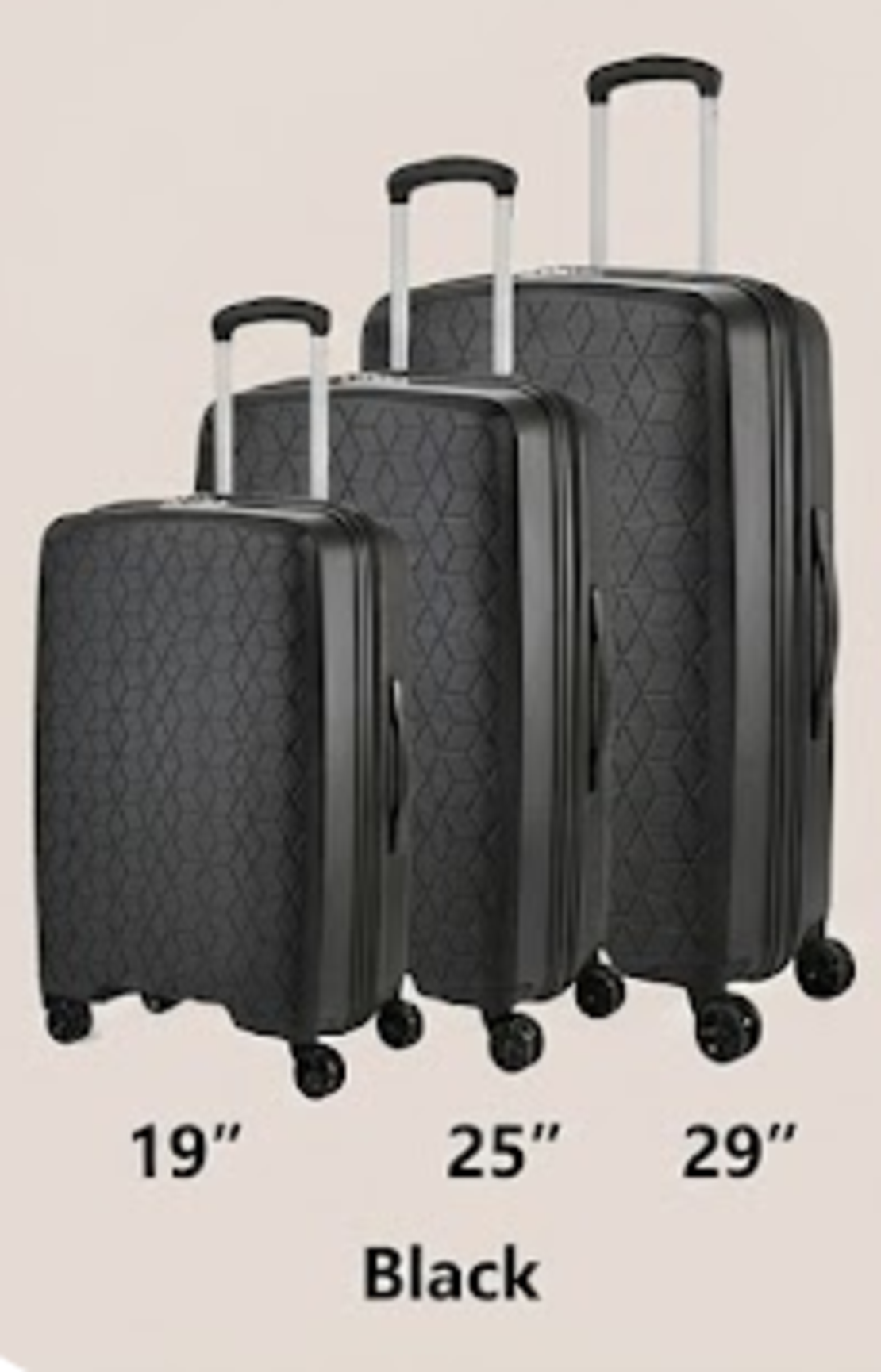 סט 3 מזוודות קשיחות Verage Diamond