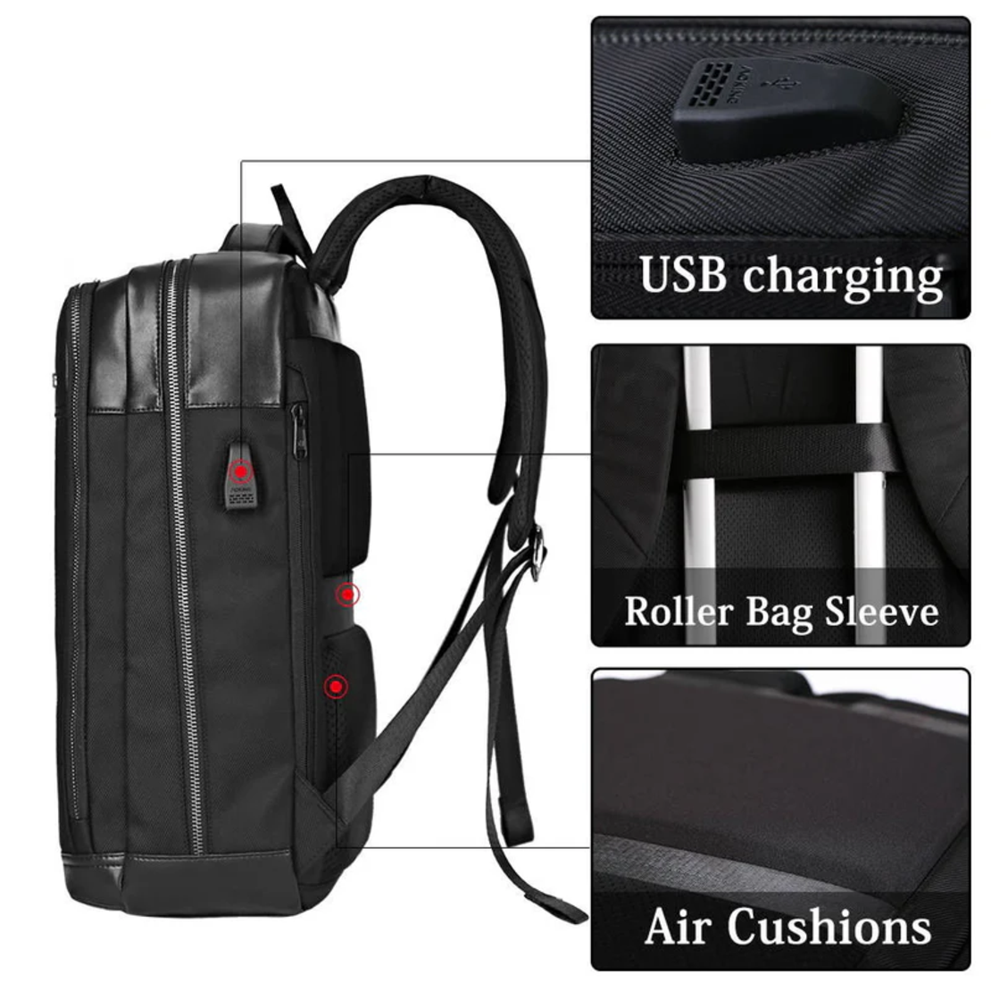 תיק גב אוקינג עם יציאת USB