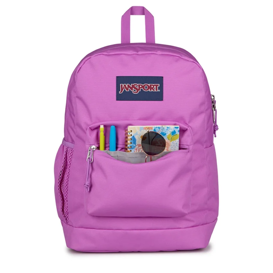 תיק גב ג'נספורט JanSport דגם Cross Town Plus - ורוד פוקסיה
