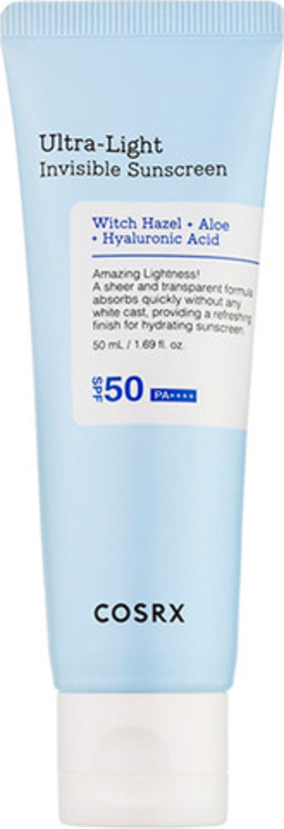 COSRX- קרם הגנה שקוף במרקם אולטרה קל SPF50