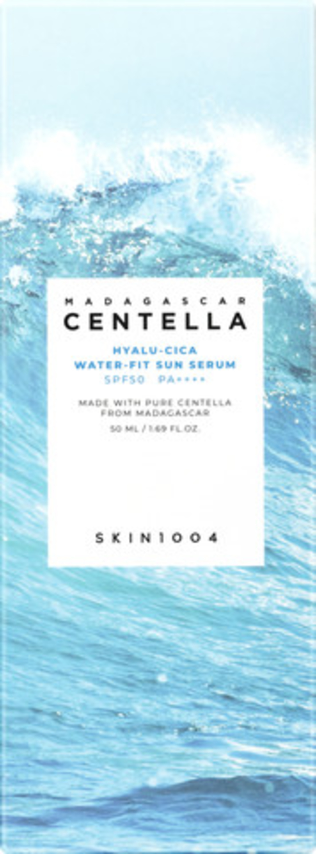 SKIN1004- MADAGASCAR CENTELLA סרום הגנה לפנים עם חומצה היאלרונית וסיקה SPF50