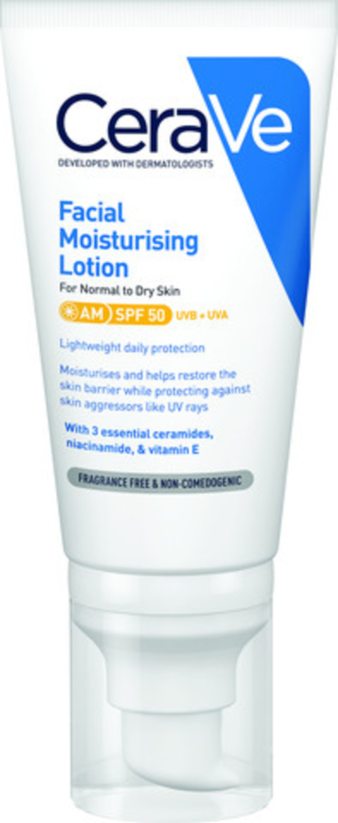 CERAVE - תחליב לחות ליום SPF50 רגיל-יבש