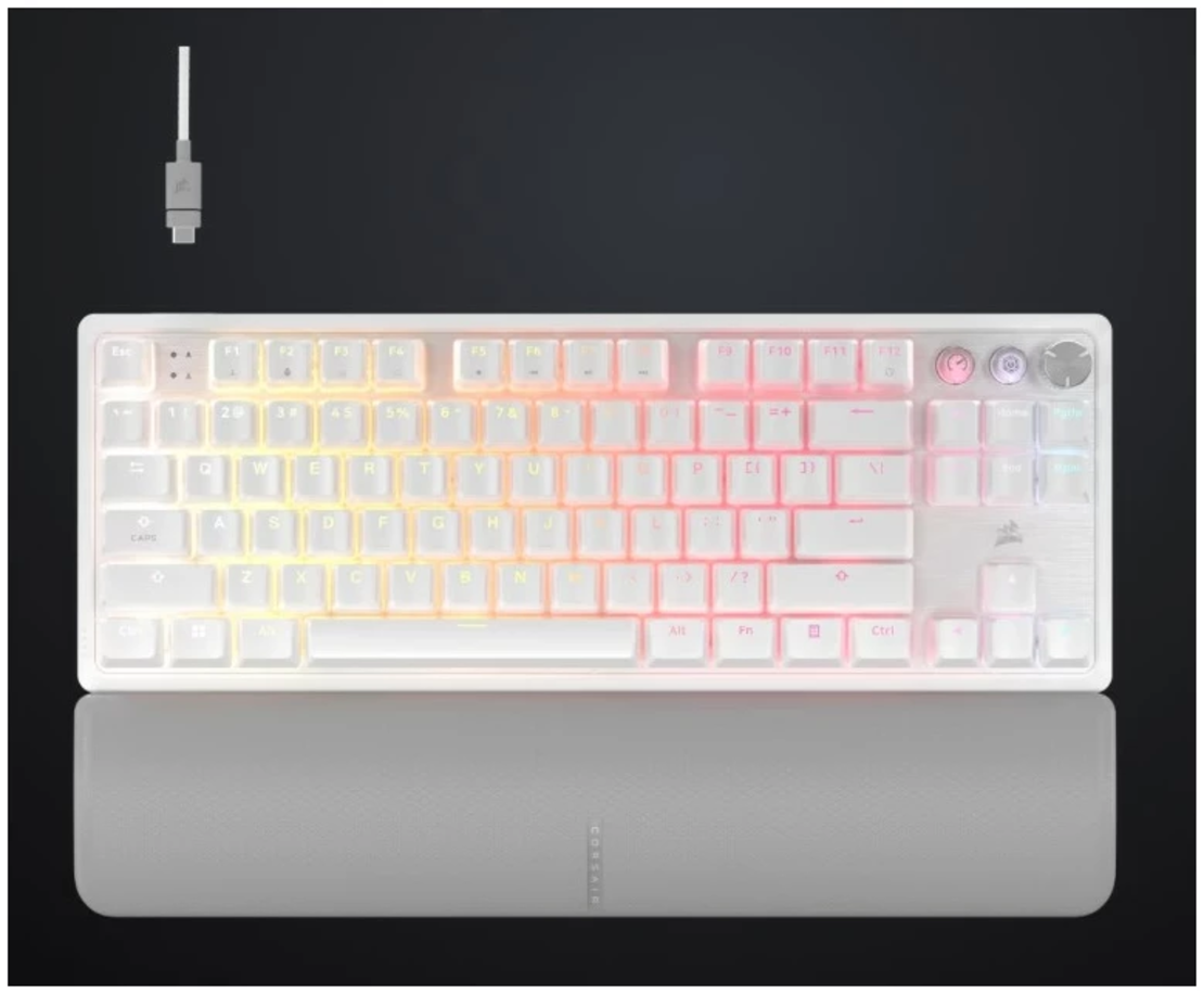 מקלדת מכנית לבנה CORS K70 PRO TKL MGX Switch