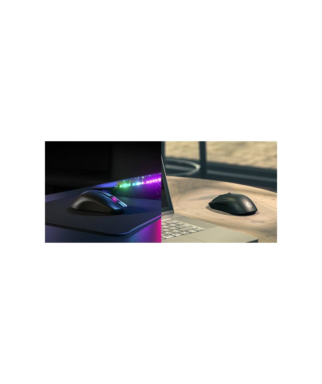 עכבר גיימינג אלחוטי SteelSeries Rival 3 צבע שחור