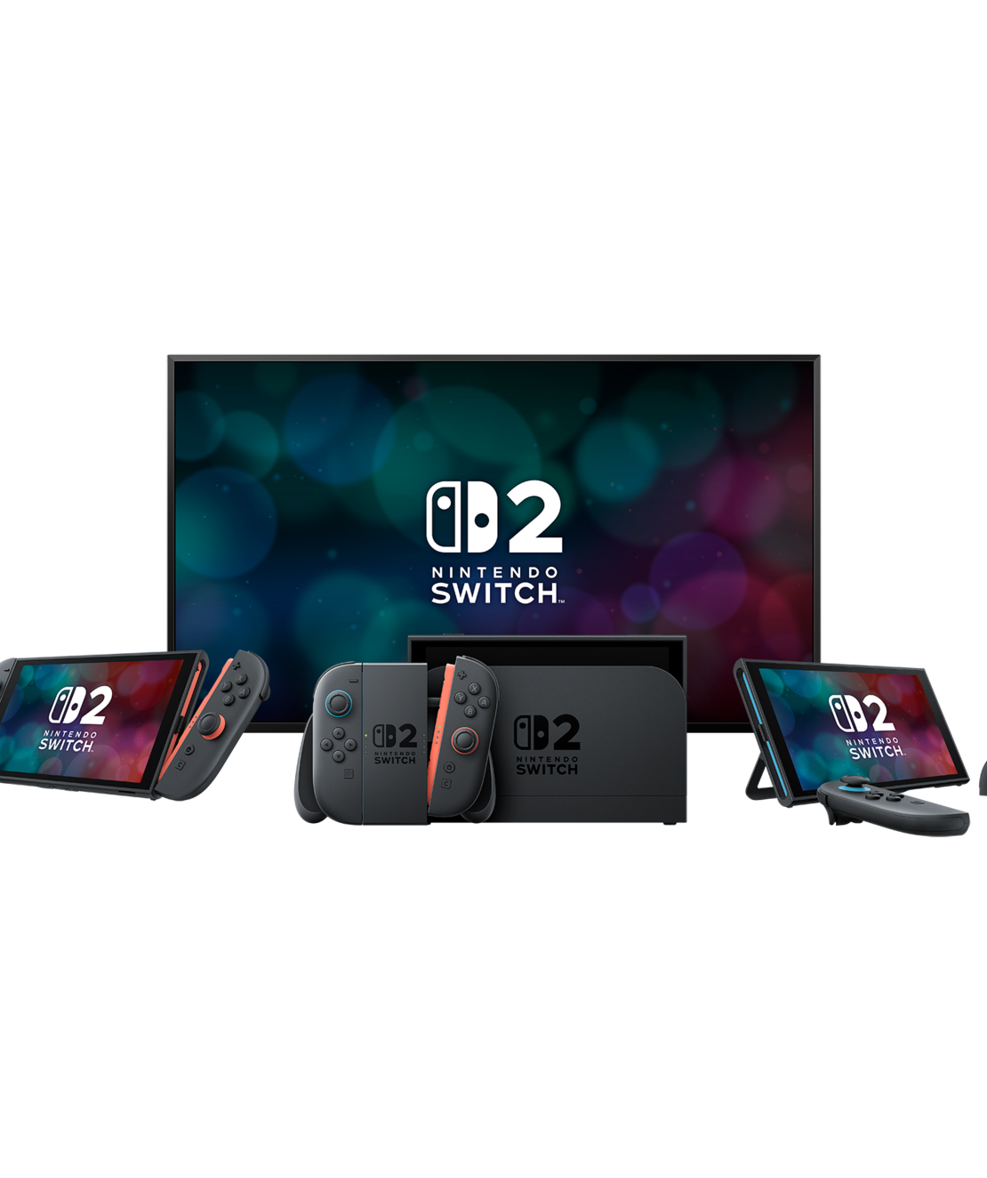 קונסולה Nintendo Switch 2 כולל משחק Mario Kart World - צבע שחור שנתיים אחריות ע