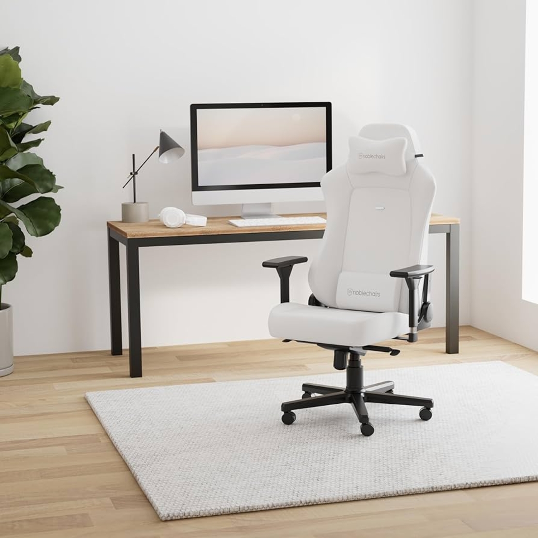 כיסא גיימינג NOBLECHAIRS HERO WHITE EDITION לבן