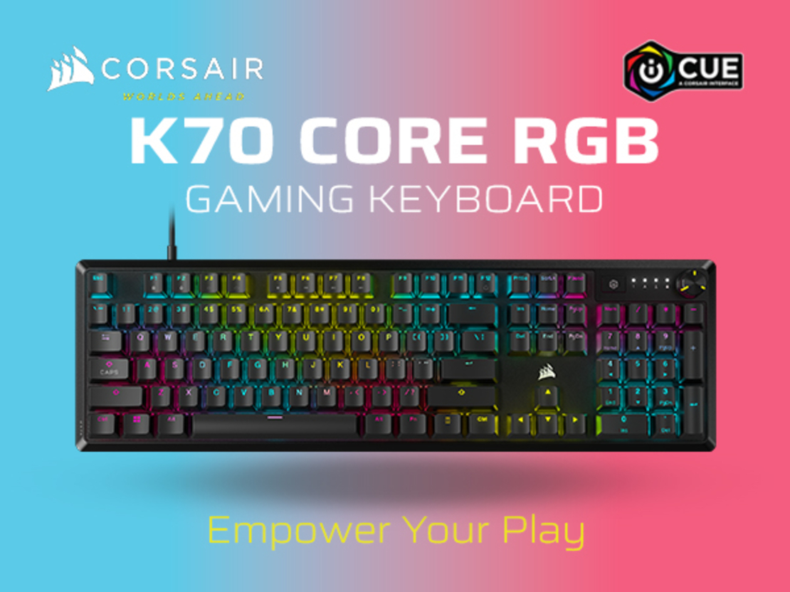 מקלדת מכנית CORSAIR K70 CORE RGB