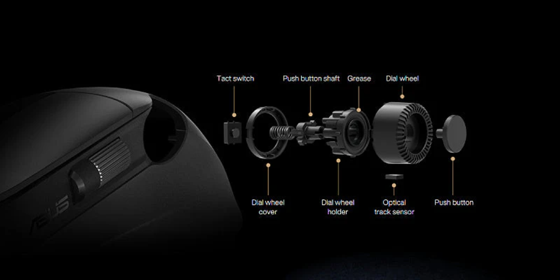 עכבר אלחוטי Asus ProArt MD300 צבע שחור