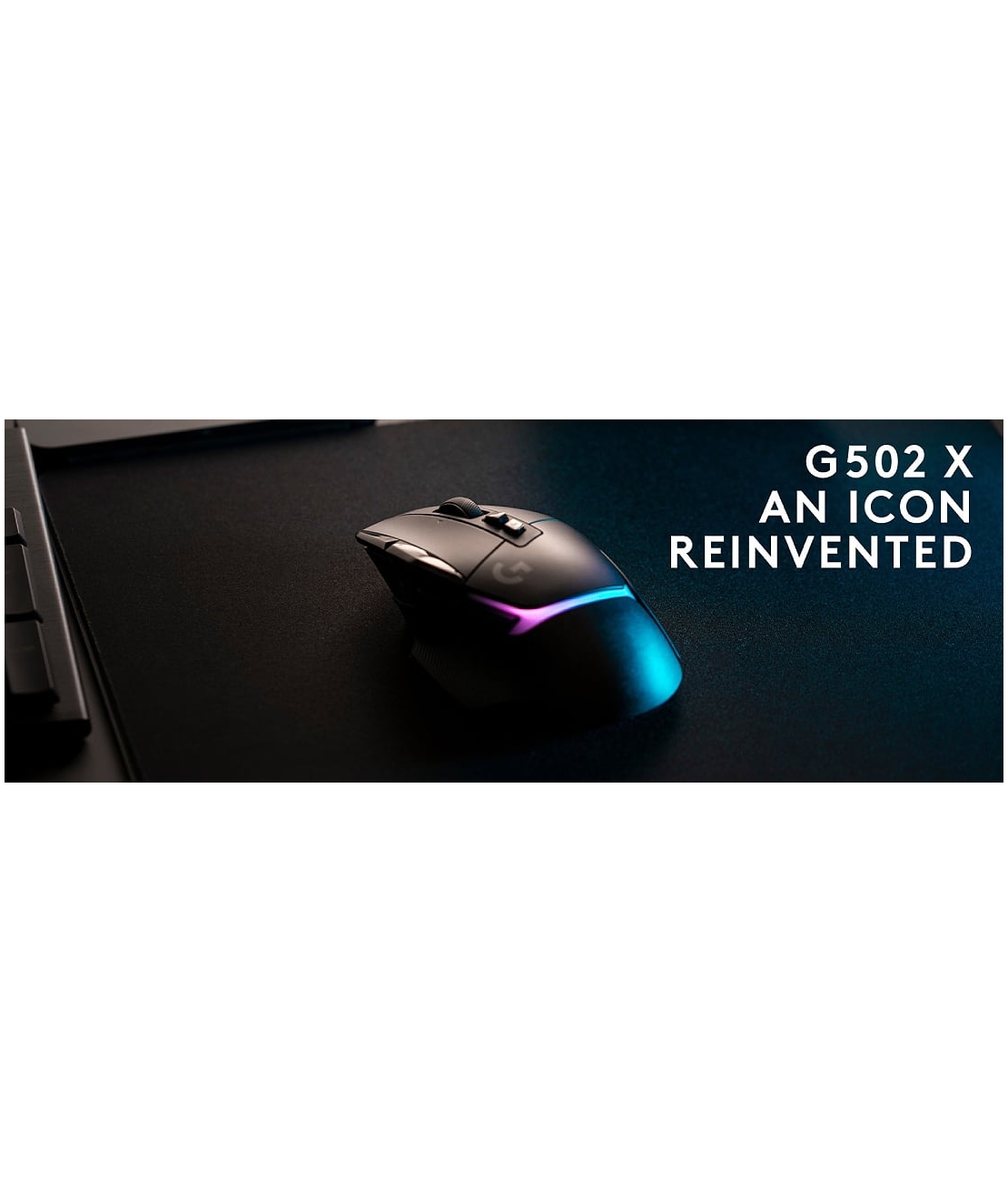 עכבר גיימינג Logitech G502 X צבע שחור