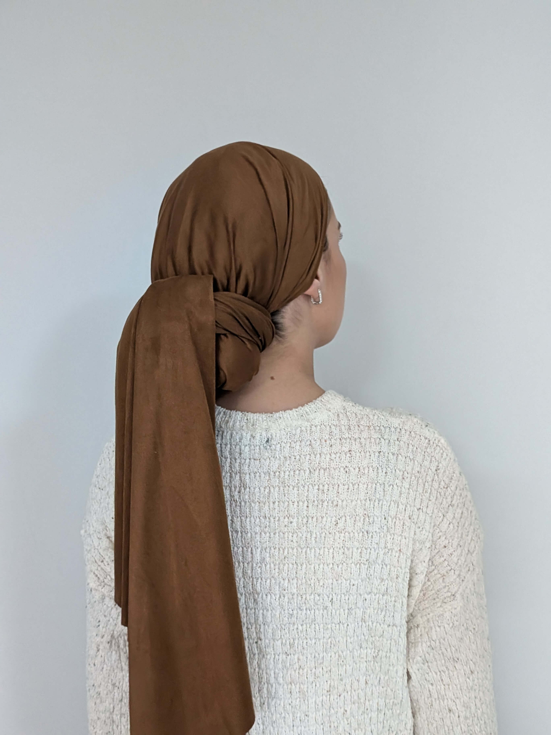 מטפחת לונג זמש - חום