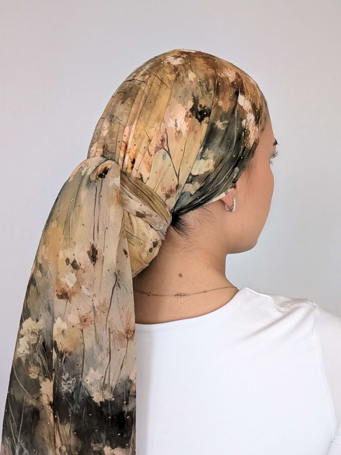 מטפחת לונג חג - שיפון יהלומים