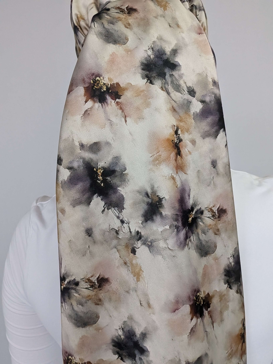 מטפחת לונג פרח - סאטן