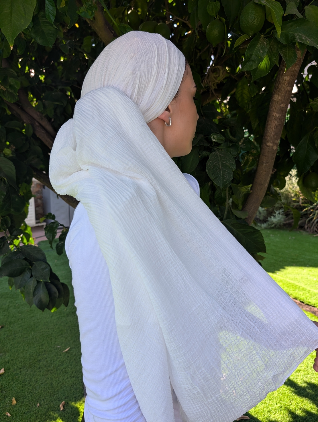 מטפחת לונג טטרה - לבנה