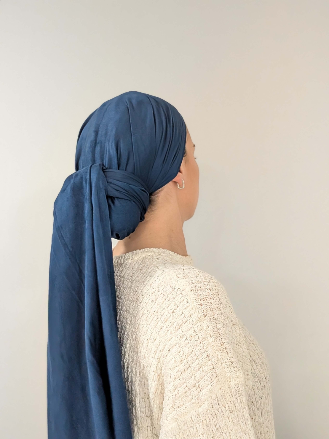 מטפחת לונג זמש - כחול