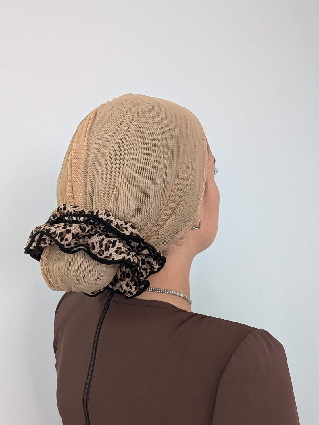 טורבן רשת - צבע מוקה