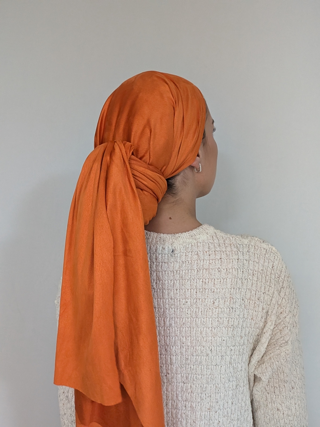 מטפחת לונג זמש - כתום