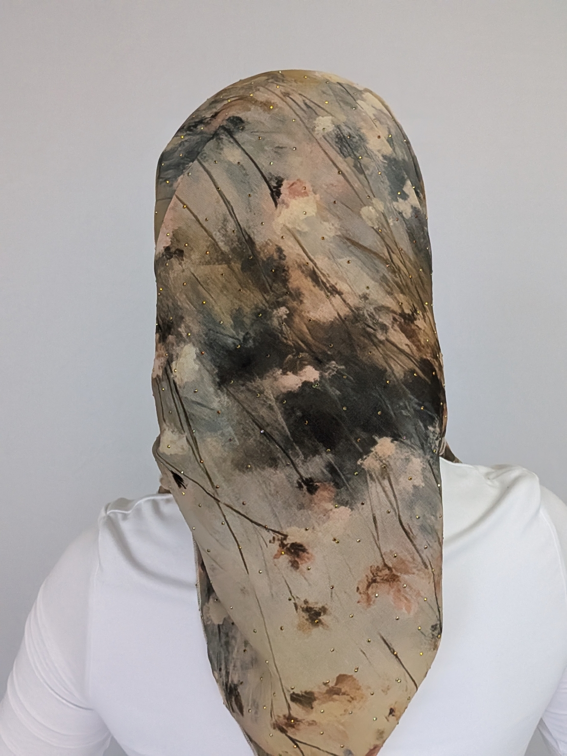 מטפחת מרובעת חג - שיפון יהלומים