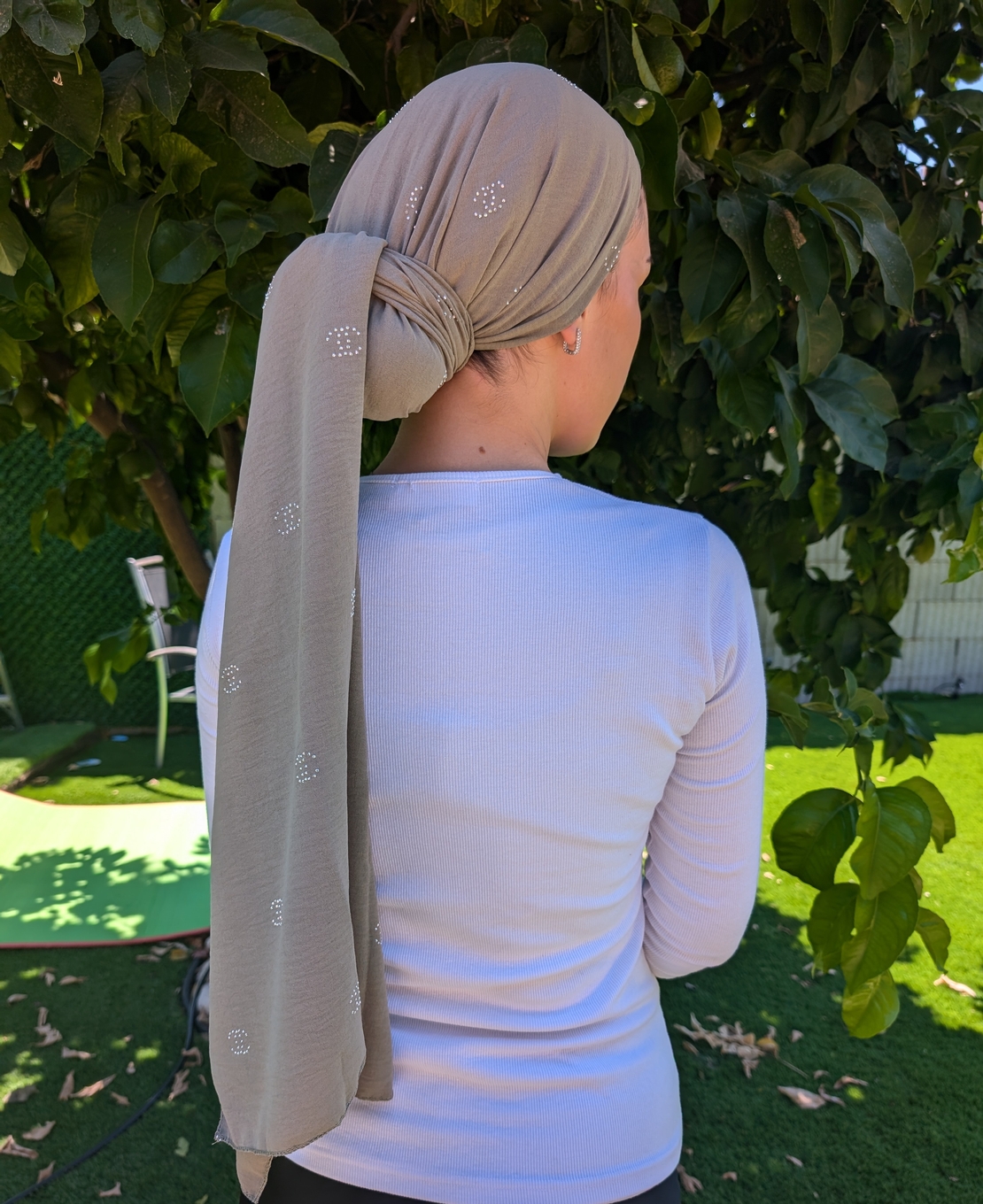 מטפחת לונג שאנל - קאמל