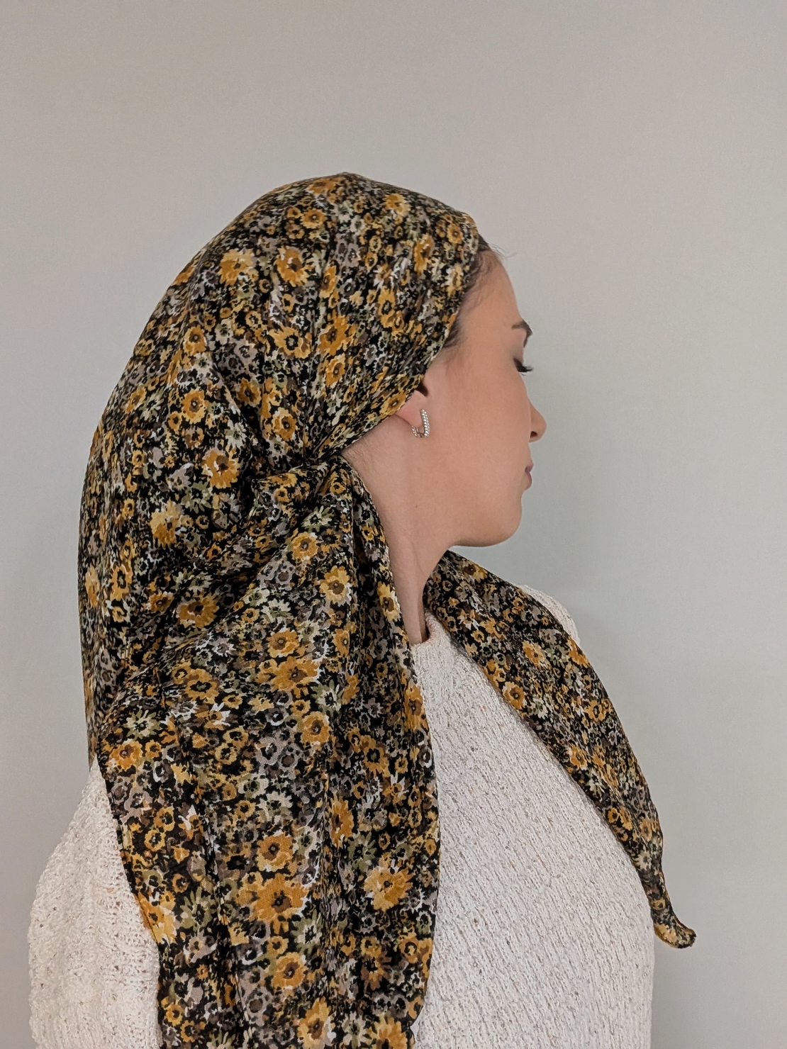 מטפחת מרובעת - חמניות