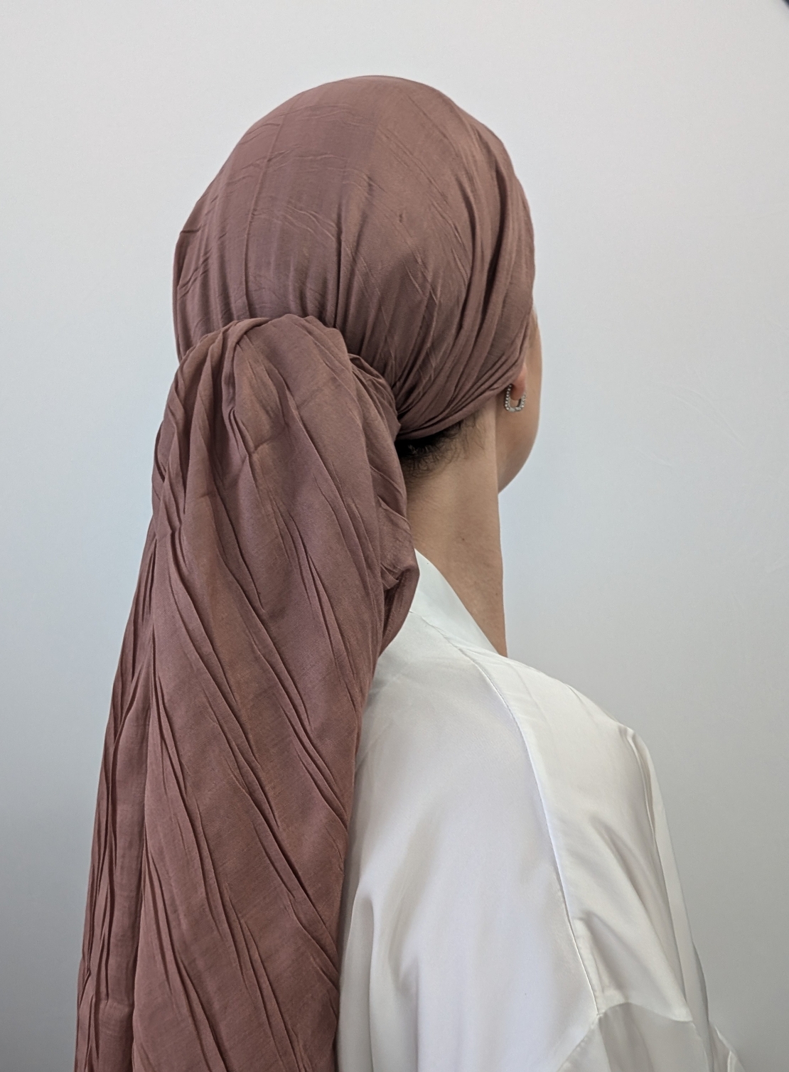 מטפחת לונג מקומטת אדמה