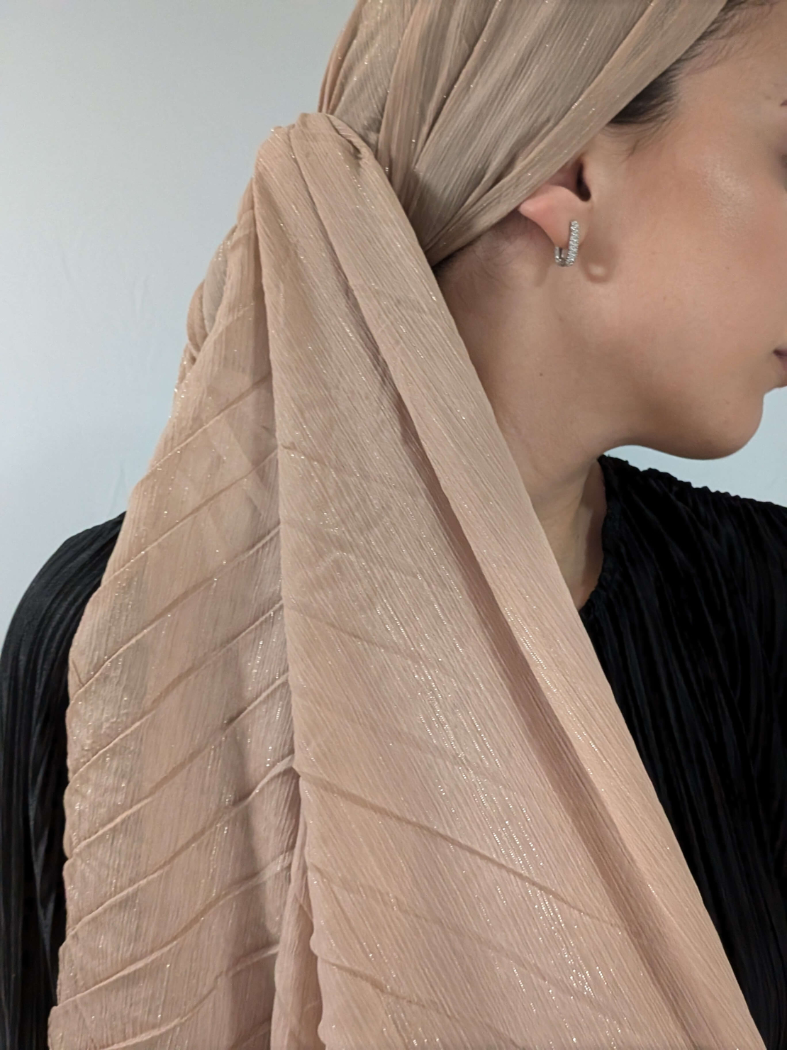 מטפחת לונג פליסה שיפון - קאמל