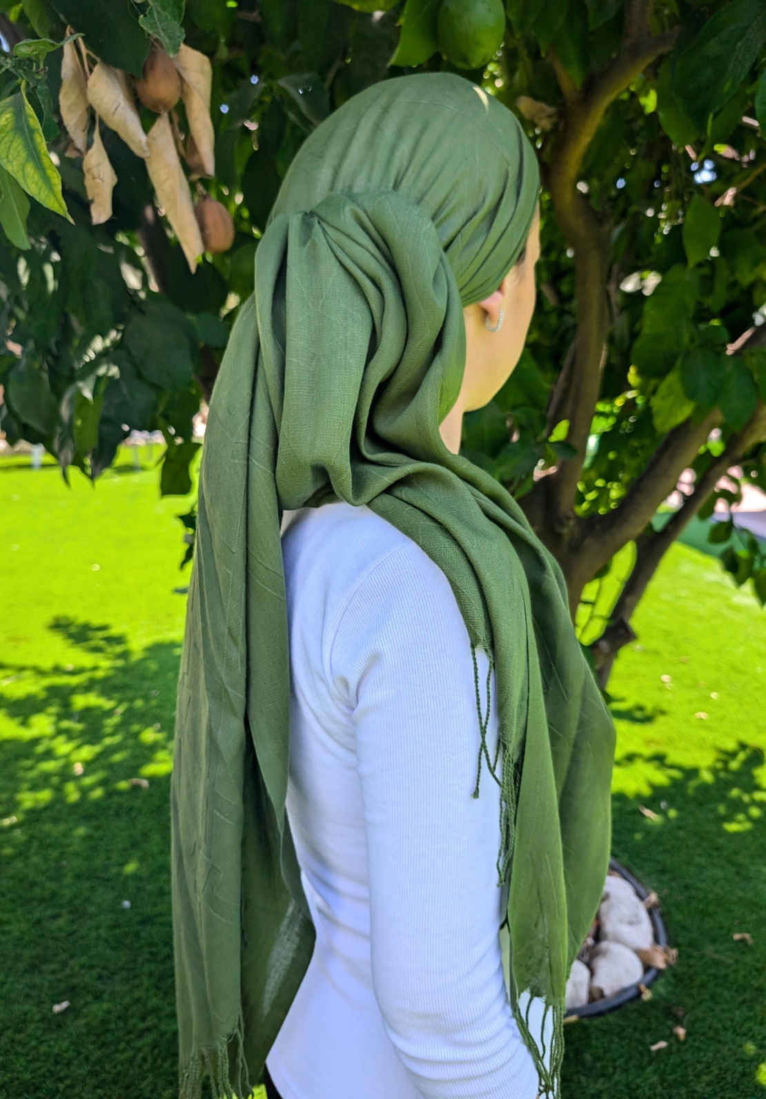 מטפחת לונג פרנזים - ירוק