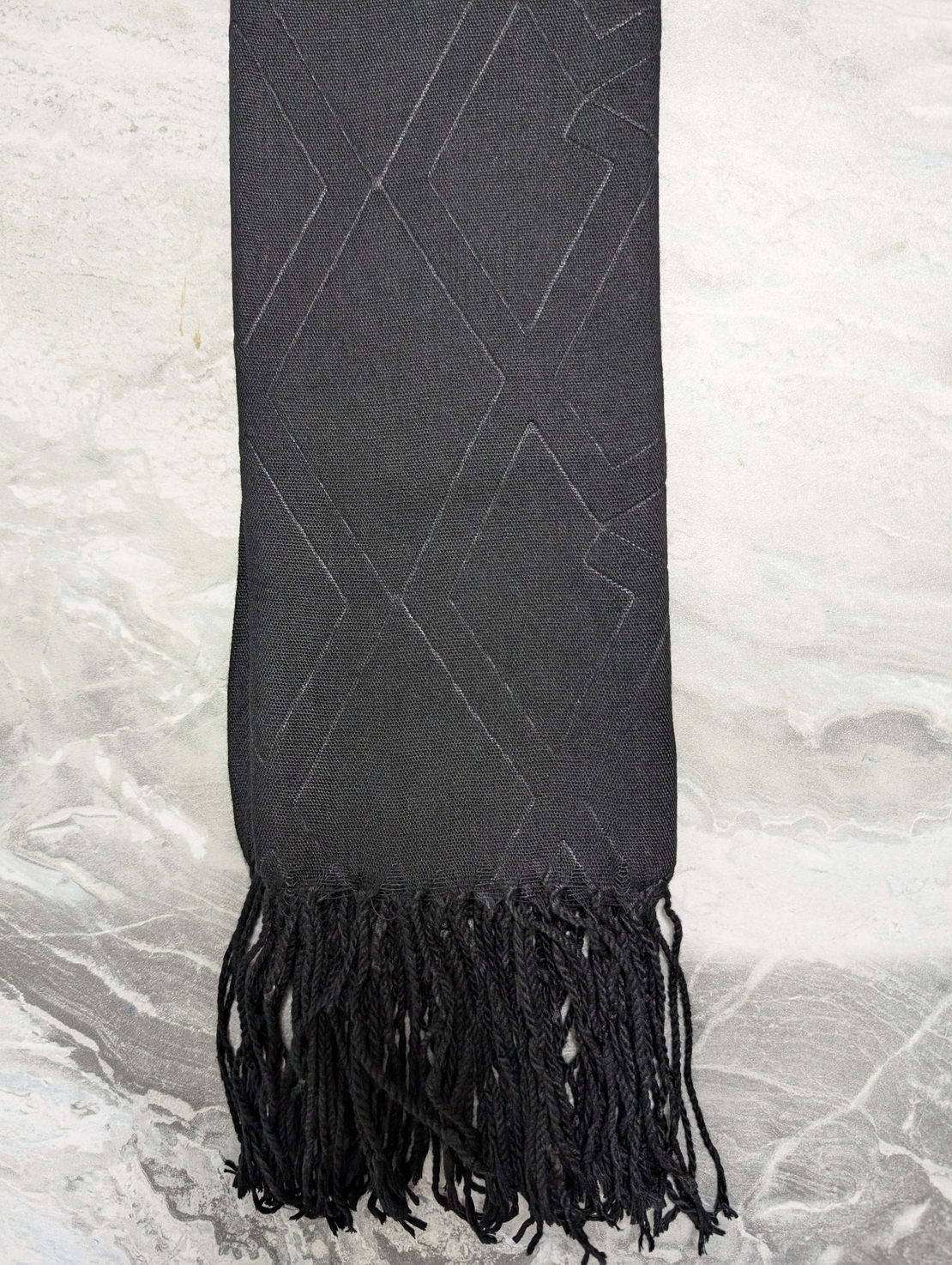 מטפחת לונג פרנזים - שחור