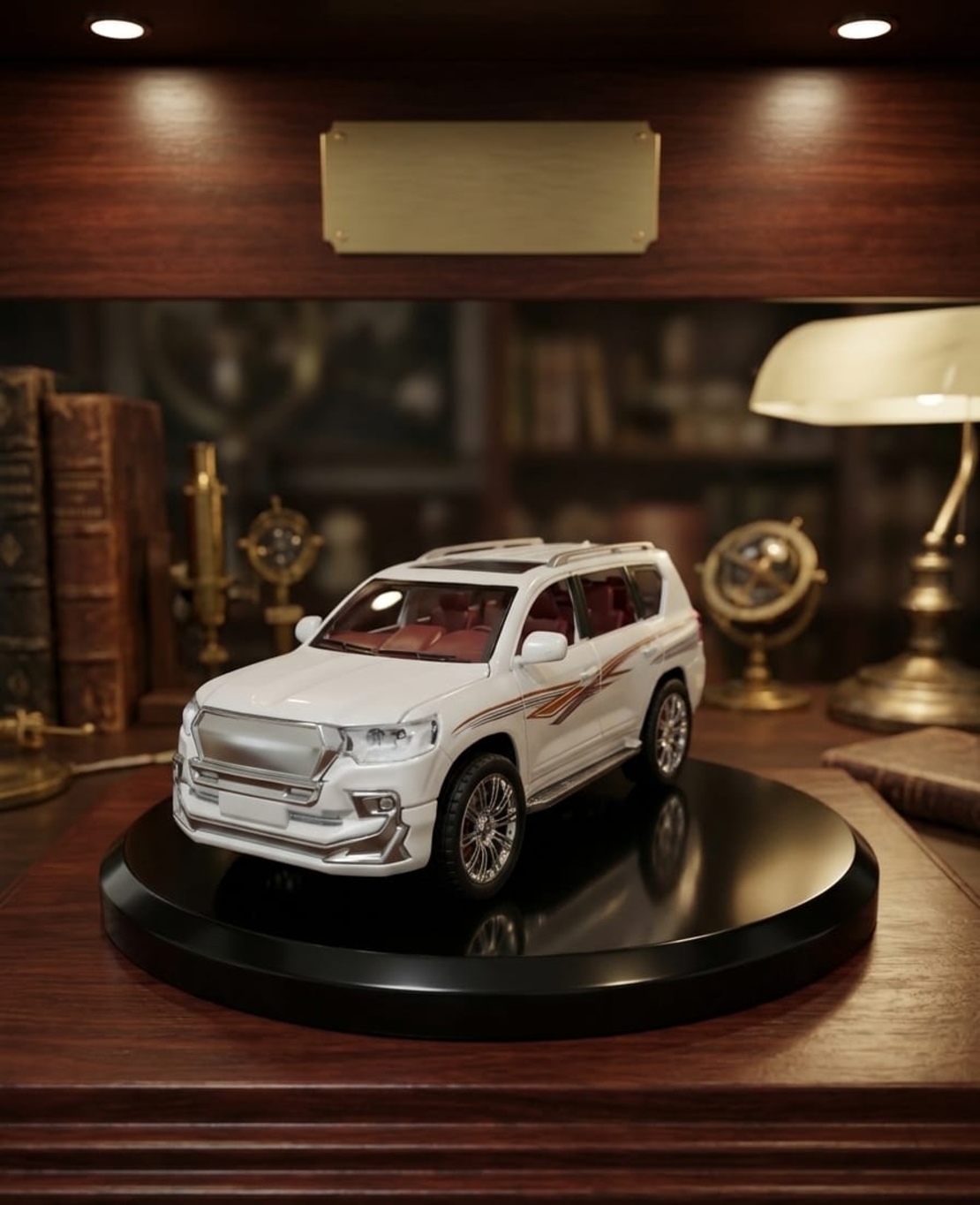 דגם רכב מתכתי בהדמיה לרכב שטח אמיתי | מכונית צעצוע יוקרתית לאספנים